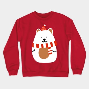 polar bear Christmas concept  for celebrity  time digital paint. Crewneck Sweatshirt